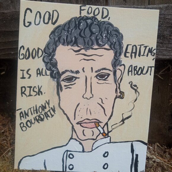 Anthony Bourdain Portrait Painting - Picture 15 of 16